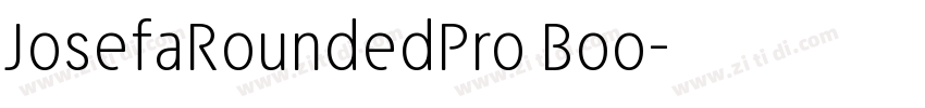 JosefaRoundedPro Boo字体转换
